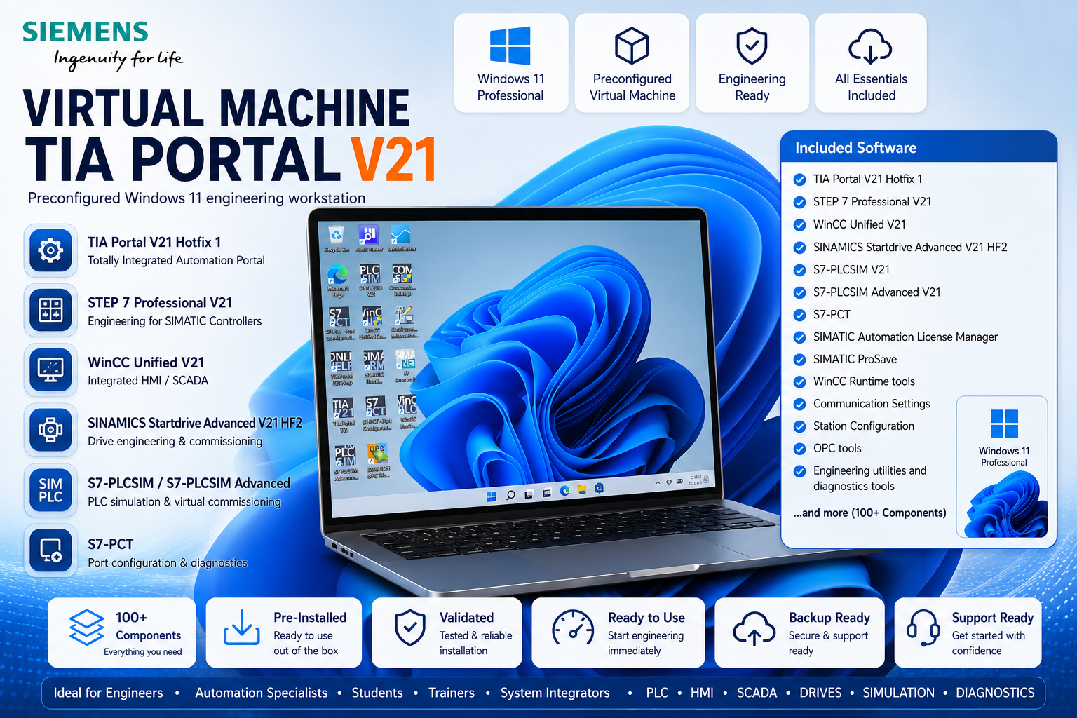 Siemens TIA Portal V21 Virtual Machine – Windows 11 Engineering Workstation - Image 2