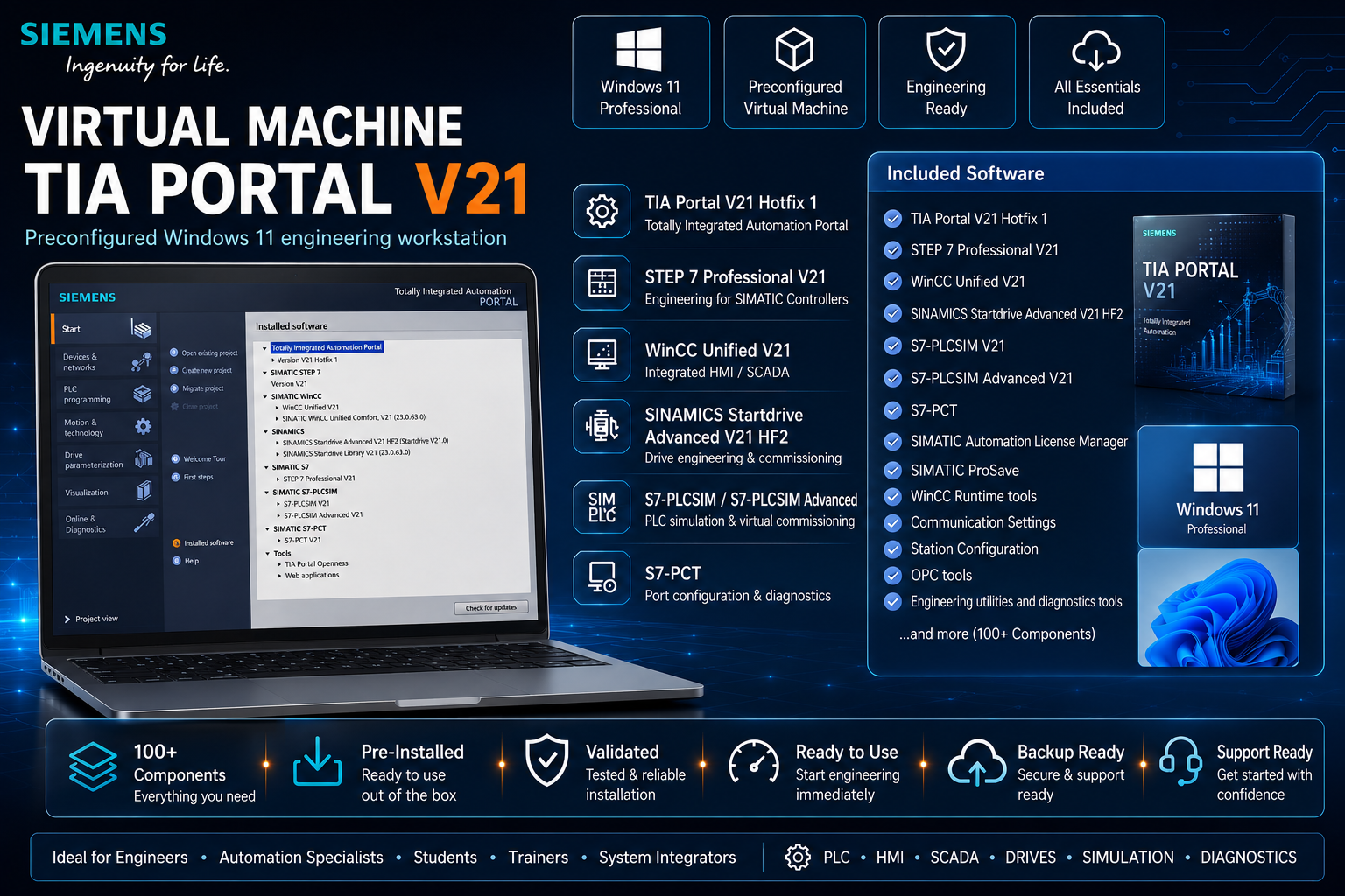 Siemens TIA Portal V21 Virtual Machine – Windows 11 Engineering Workstation - Image 3