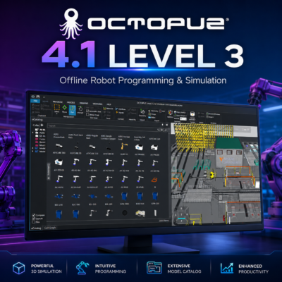 OCTOPUZ 4.1 Level 3 | Offline Robot Programming and Simulation Software